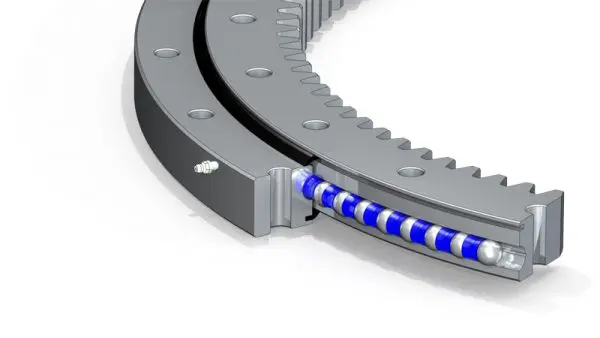 Internal gear 013.40.1120 Single row ball type with Tooth hardness Slewing bearing for Excavator