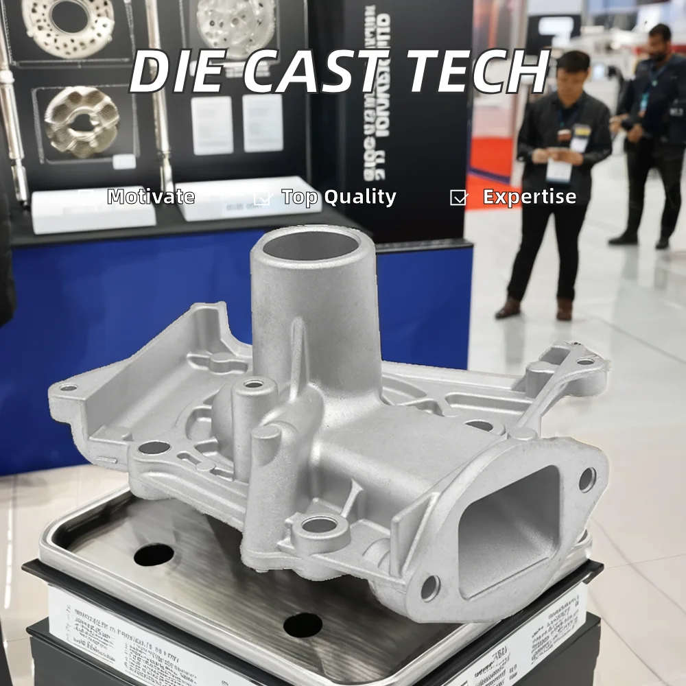 High Quality Die Cast Aluminum Transmission Housing ADC12 Zinc Alloy Shot Blasting Cars Pumps Valves Industrial Powder