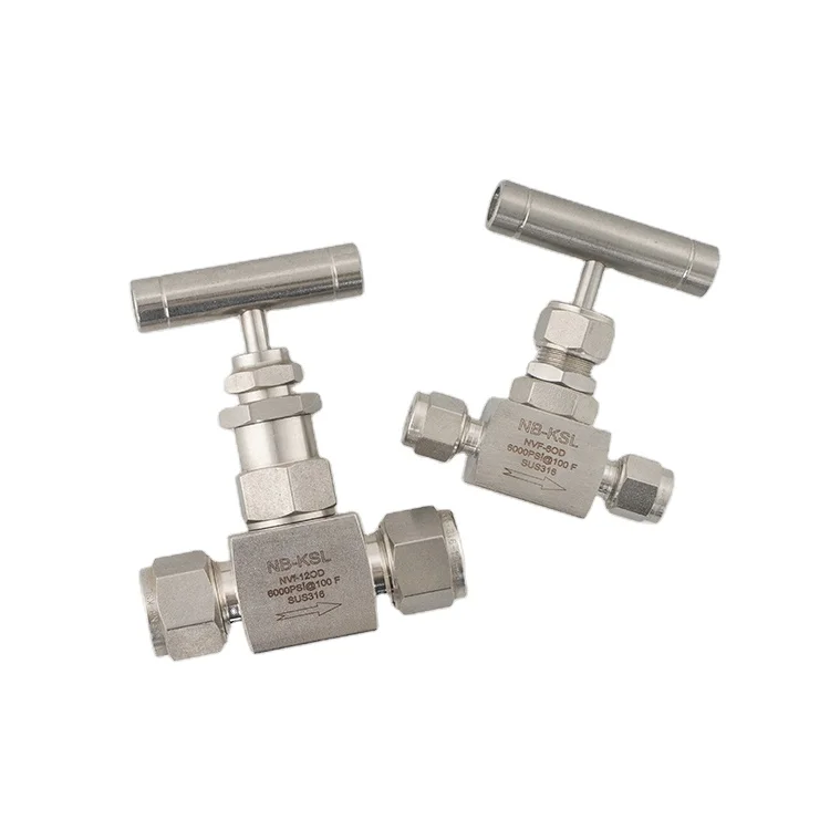 
Widely Used Superior Quality 1/8 Metering Flow Control Needle Valve with Ferrule Screwed Bonnet Double Fer 