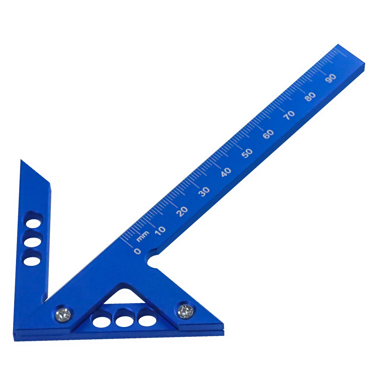 Center Finder Woodworking Square 45/90 Degree Right Angle Line Gauge Aluminum Center Scribe Carpenter Ruler Wood Measuring Tool