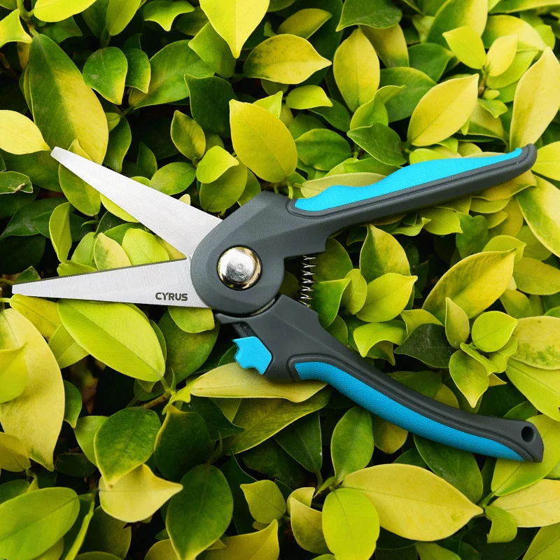 Professional Lock And Spring Design  Stainless Steel Gardening Straight Blade Pruner Shears