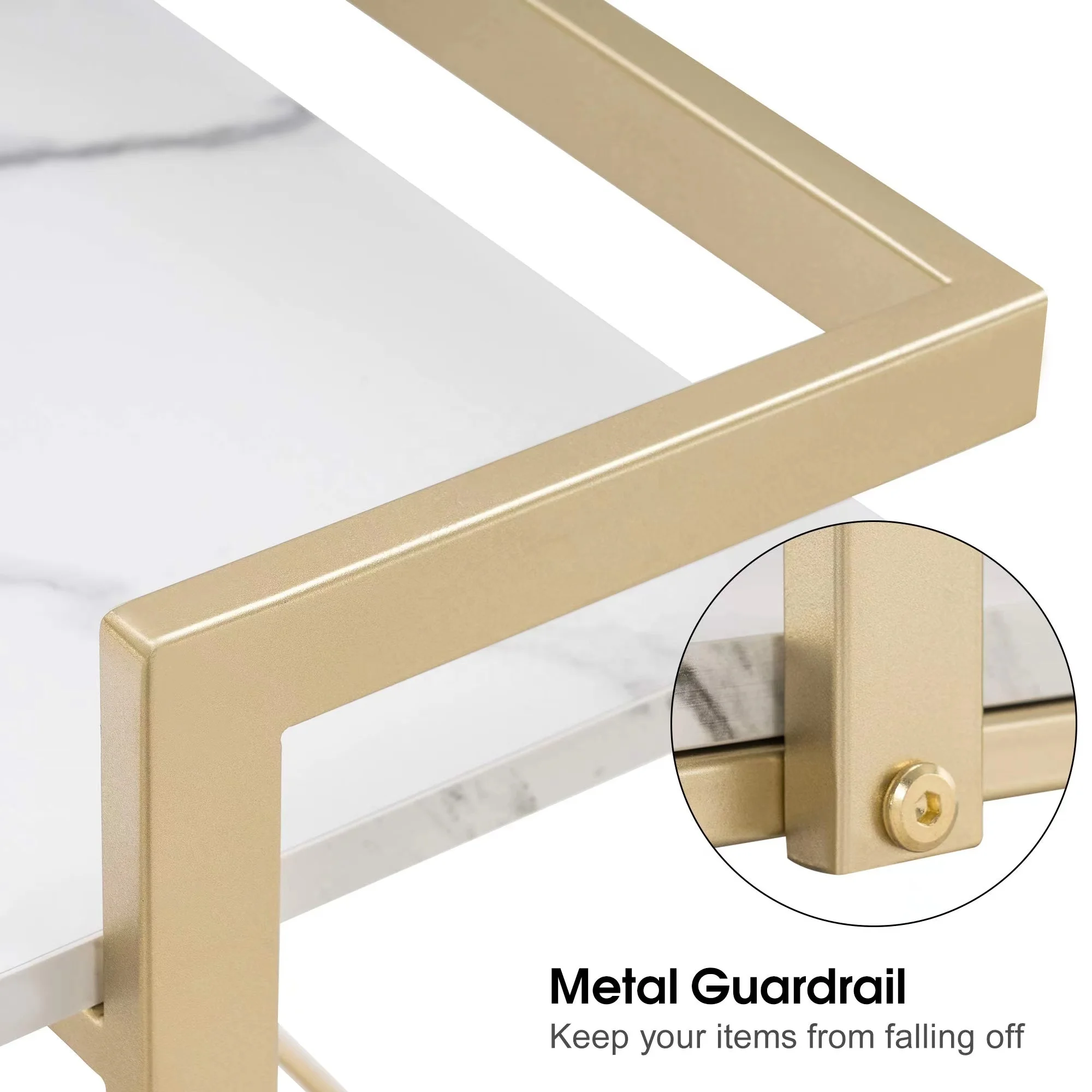 Rose Gold Manicure Trolley Rolling Barber Cart With Wheels Metal  Frame High Quality Waterproof Furniture Wholesale