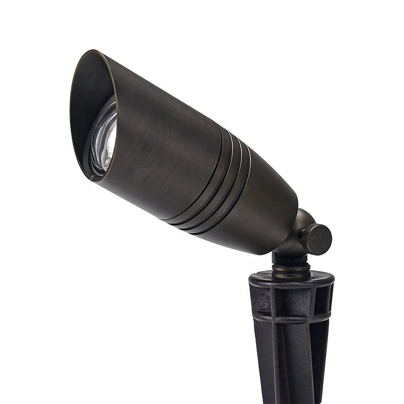 USA Warehouse LT2505 Antique Bronze LED Low Voltage Landscape Lighting Brass Spot Light Up Lights with ETL Certificate