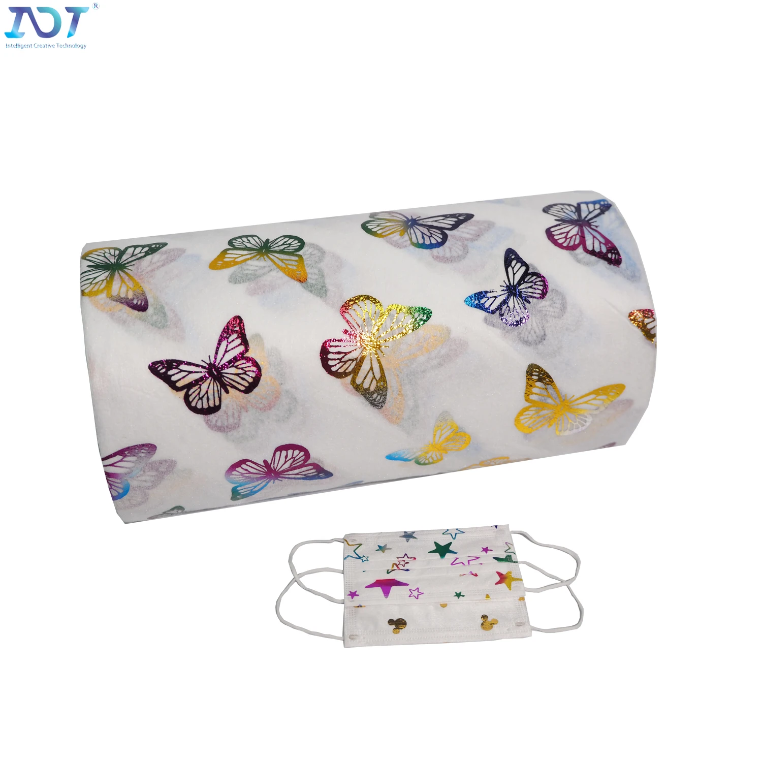 100% pp Spunbonded Eco-friendly Pattern 100 Polypropylene Face Mask Non Woven Fabric