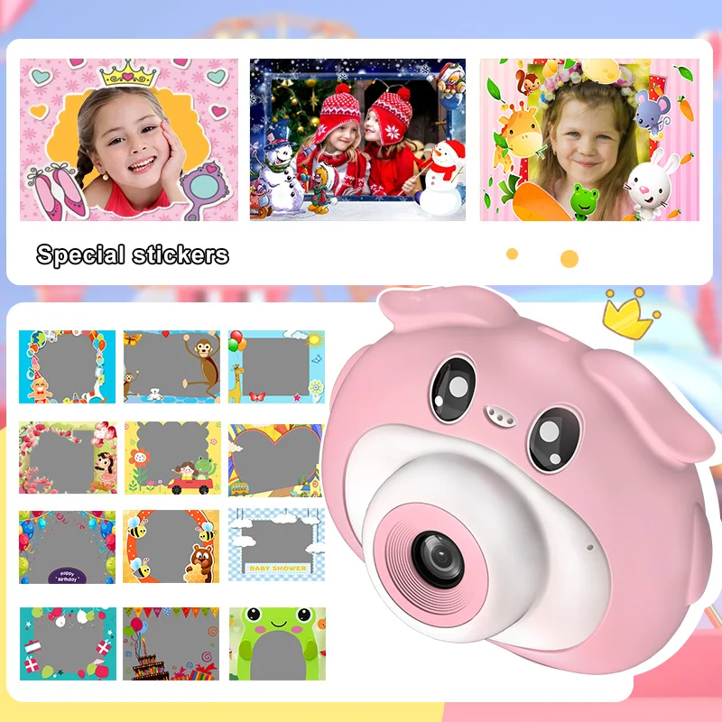 Low Illumination Full Hd 1920X1080 Children Kids Selfie Camera Green Stick Super Cool Language 1080P Camera Kids