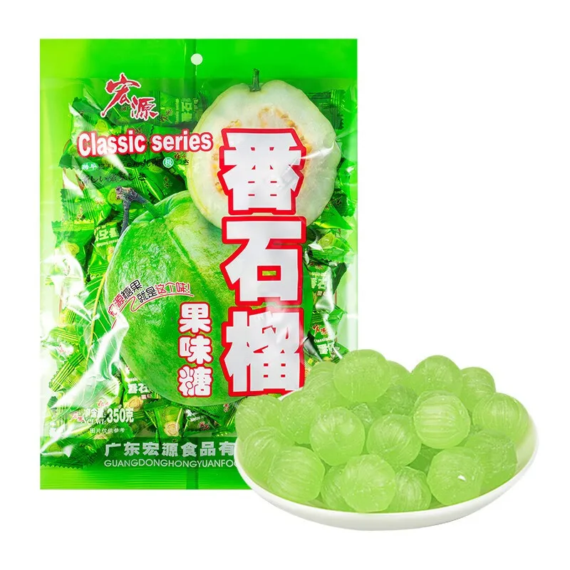 Hot Sale Sweet Guava Candy Fruity Flavor Hard Candy 350g Individually Packaged Asian Snacks