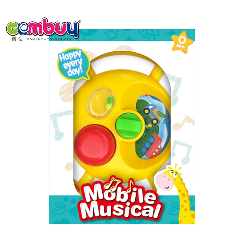 Steering Wheel Music Box Toys Plastic Baby Hand Rattle