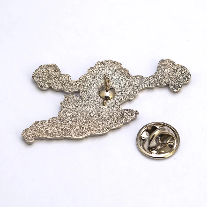 Top selling silver plated lovely hard enamel pin