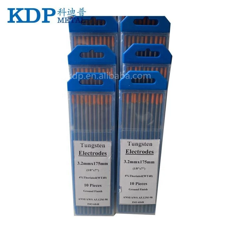 China manufacture high quality WT40 tungsten welding rod tungsten welding electrode