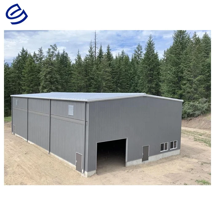 
China large span metal construction prefabricated restaurant house office hangar steel structure 