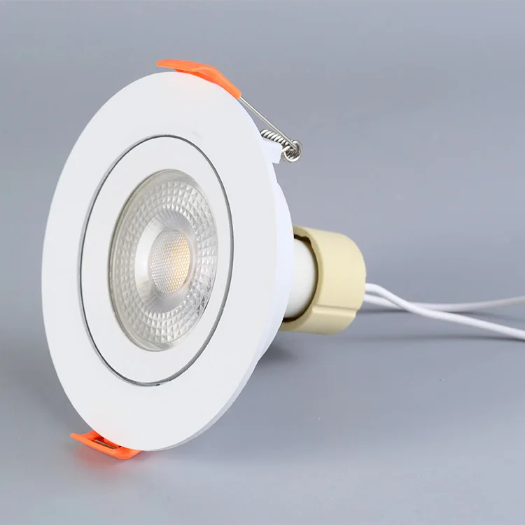 Внутренний Встраиваемый прожектор GU10 Светодиодный потолочный подвес Gimbal Downlight Регулируемый антибликовым покрытием Корпус Корпуса комплект