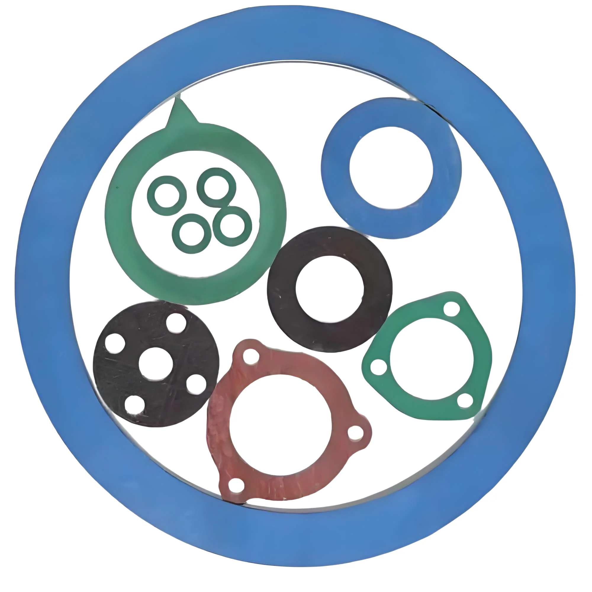 WAKAMASTU OEM Retaining Ring Non-Standard Silicone RubberTemperature Flange PTFE Pipe Fittings Sealing Bolt Washers