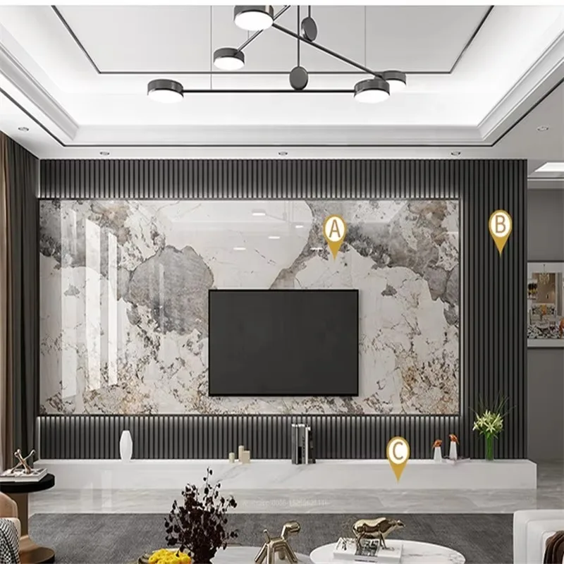 Wholesale Price High Glossy 1220x3000mm 3.3mm PET Marble and PVC Sheets Panel for Wall Decoration