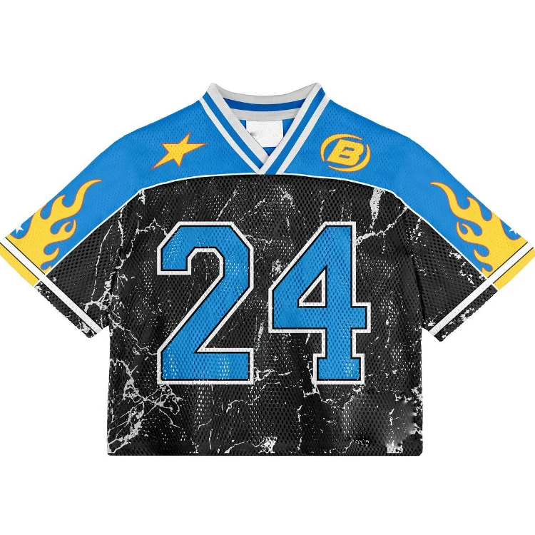 Tonton Sports Whosale Custom Boxy Fashion Luxury Oversize Men Designer Cotton Polyester Vintage American Football T-shirt