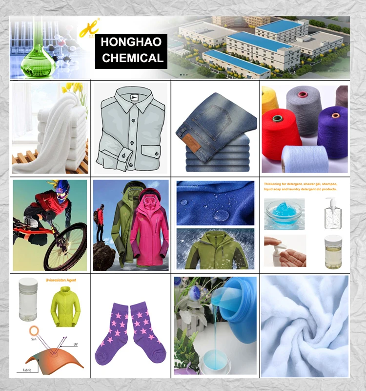 China Block Silicone Emulsion In Finishing Suitable For Denim Washing With Smooth, Bulky, Soft, Bright And Delicate Hand Feels