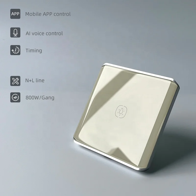 Timing switch whole house smart scene control lighting tuya zigbee touch-sensing wall switch 1gang