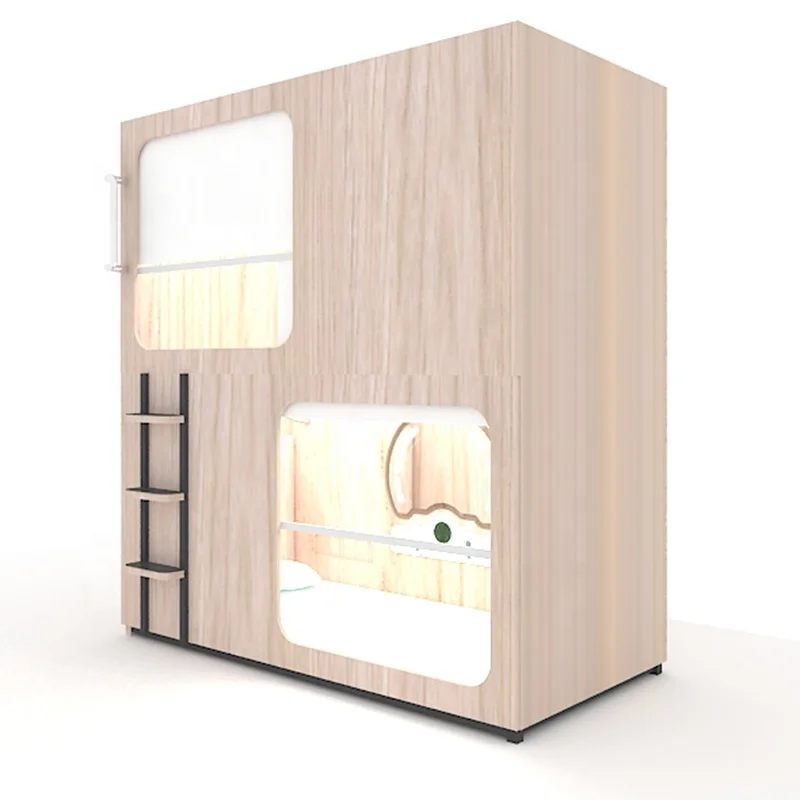 single sleeping bed sleep box pod capsule hotel bed