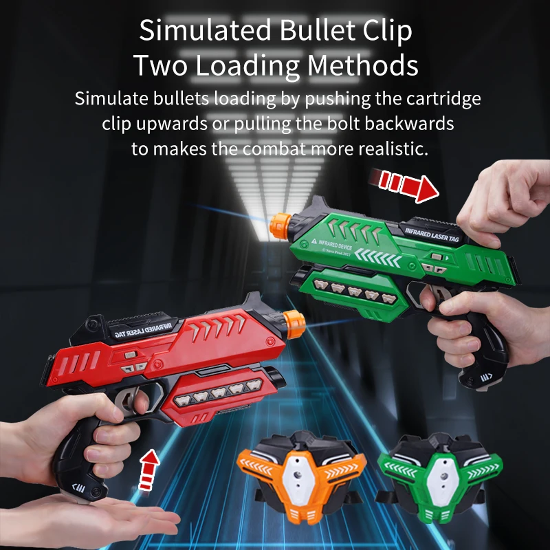 FIVE STAR 2024 Hot Selling Role Play Children Toys Outdoor Battle Game Plastic Laser shooting Gun Toy for Kids