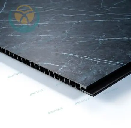 Grey PVC Stone Wall Panel Factory Direct Sale For Interior Decoration Wall Panel Matt Wall PVC Panel