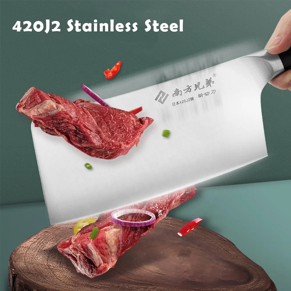 Bone Chopper Knife High Quality Stainless Steel Chinese Chef Butcher Knife Cutting Meat Chopping Knife