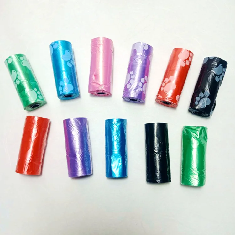 Manufacturer Wholesale Custom Logo Portable Pe Biodegradable Box Packed Pet Waste Bags Dog Poop Bag With Dispenser