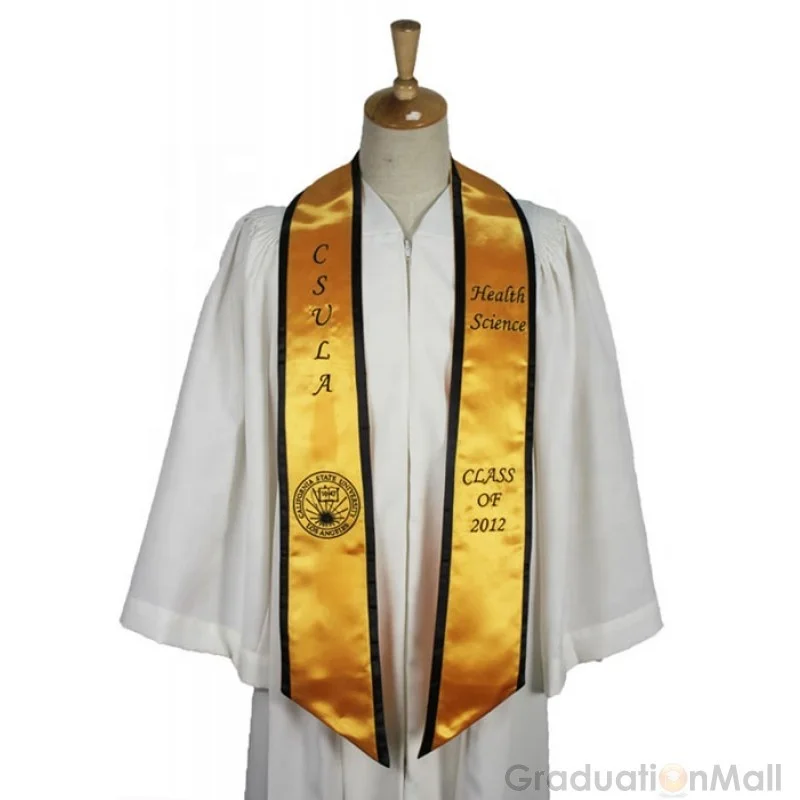Customize  Graduation Wholesale Embroidery  Adult  Stole/Graduation stoles/Graduation sashes