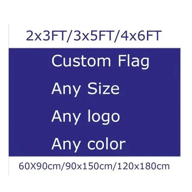 Wholesale Customized LOGO Printing Flags Promotional Commercial  Polyester Fabric Flag for Sports Games Advertising