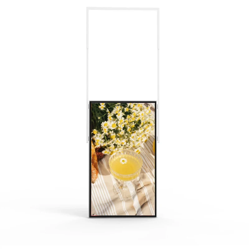 Double Side Dual High Brightness Shop Ceiling Hanging LCD Panel Sign Advertising Digital Window Signage Display