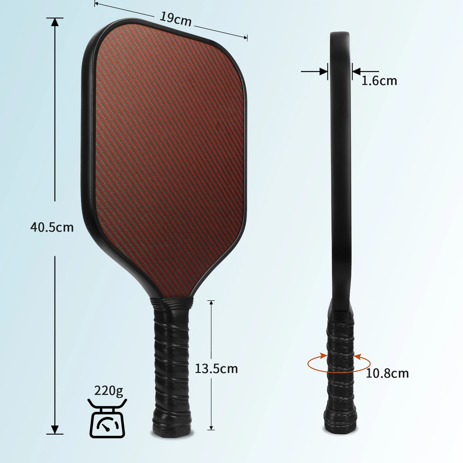Popular texture 3K kevlar pickleball paddle Kevlar Cold Pressed Raw Carbon Fiber Pickleball Paddle