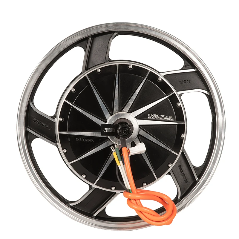 17inch 1500w/2000w/3000w Brushless DC Hub Motor with Sprocket for Hybrid Motorcycle