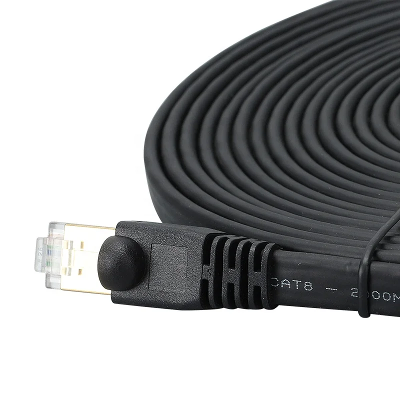 CAT8 10 гигабитный высокоскоростной экранированный тонкий сетевой Соединительный кабель Ethernet обувь на плоской