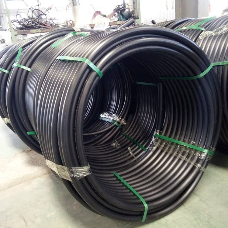 Plastic Coil 75mm polyethylene tubes HDPE discharge Pipe Flexible Polyethylene Agricultural irrigation hoses 125mm Diameter Pipe
