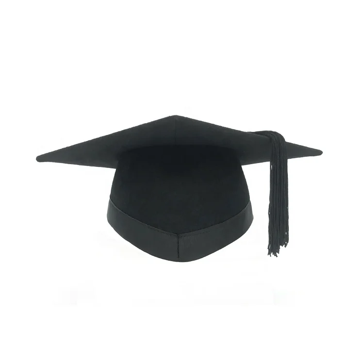 Custom Wholesale  square graduation hat Black Trencher hat