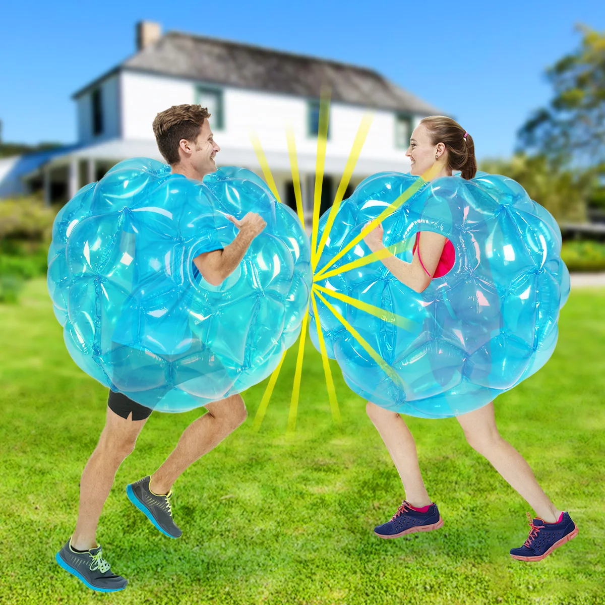 human bubble ball inflatable buddy belly bumper ball Outdoor inflatable games for adults and children