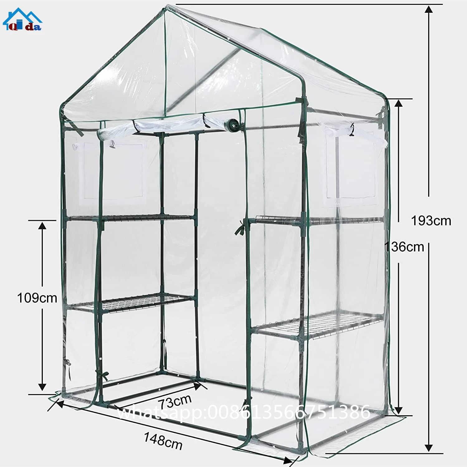 Garden Buildings Plant Cover Flower Greenhouses Mini Pvc Metal Garden Greenhouses