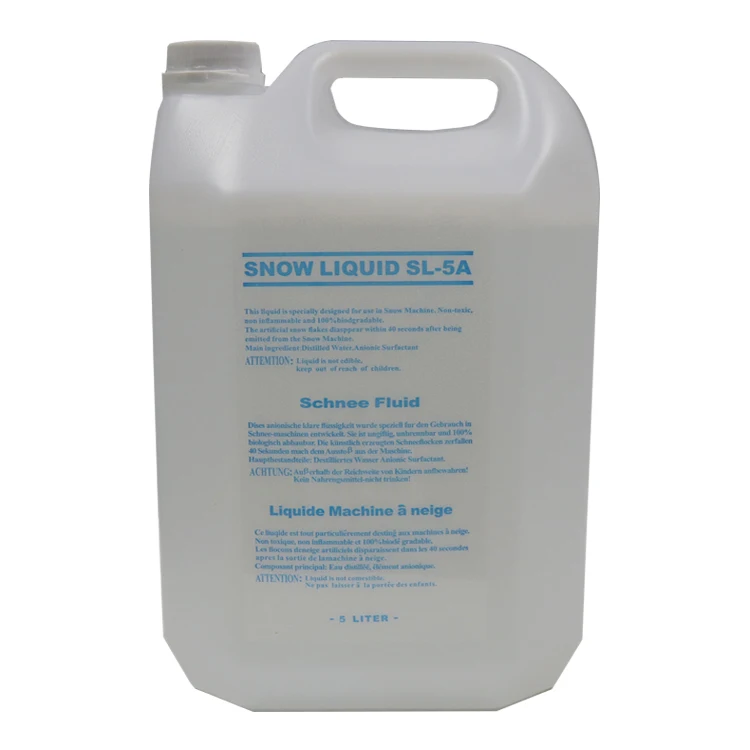 Factory High Quality 5L Snow Oil for Snow Machine Hot Sale Environmentally Snow Machine Liquid for Plays Club Party Stage