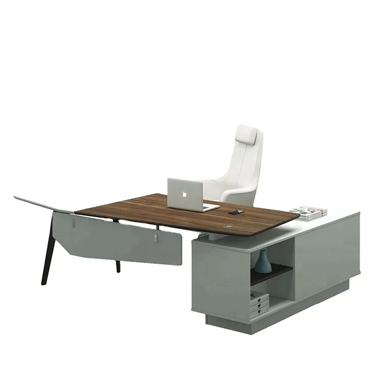 Modern Luxury Boss  Modern Director Executive Manager Desk Wooden Office Table