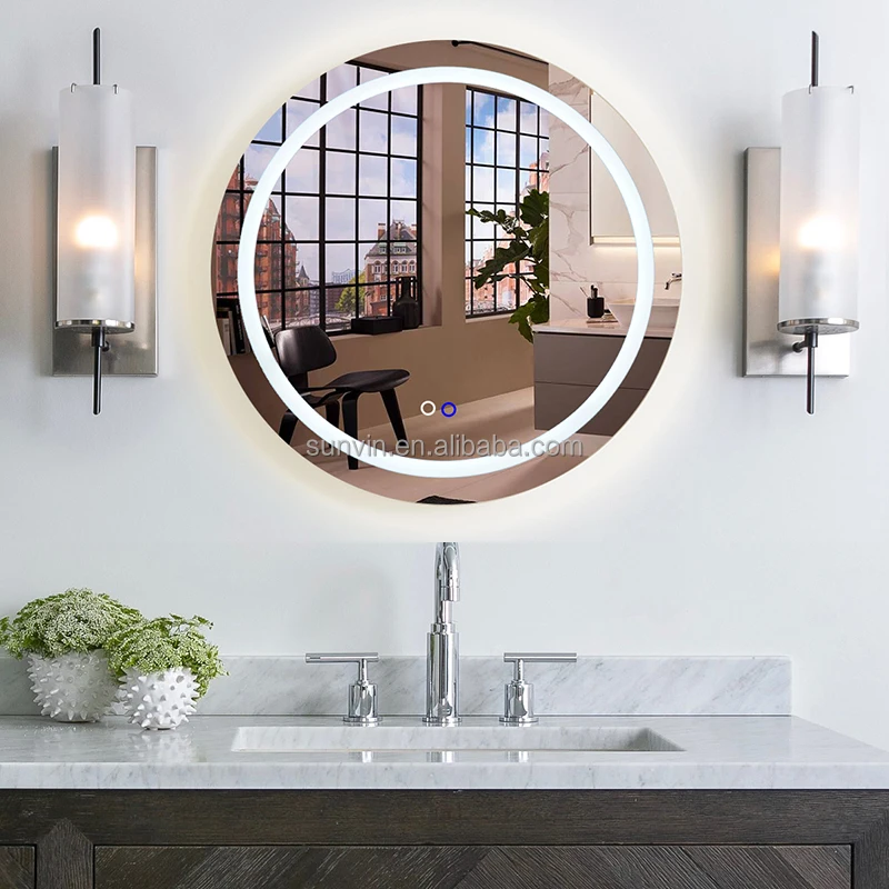 New Product Mirror Metal Frame Bathroom Vanity Mirror 1 Buyer Smart Led Cabinet Smart Bathroom  Mirror with led backlight