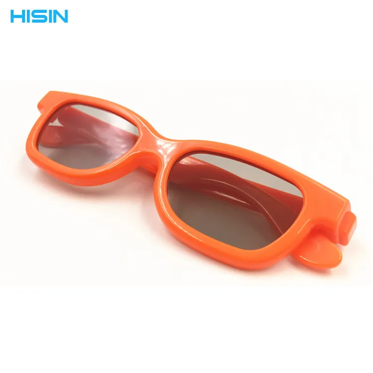 General style Orange glasses frame Cinema stereo 3D glasses for children