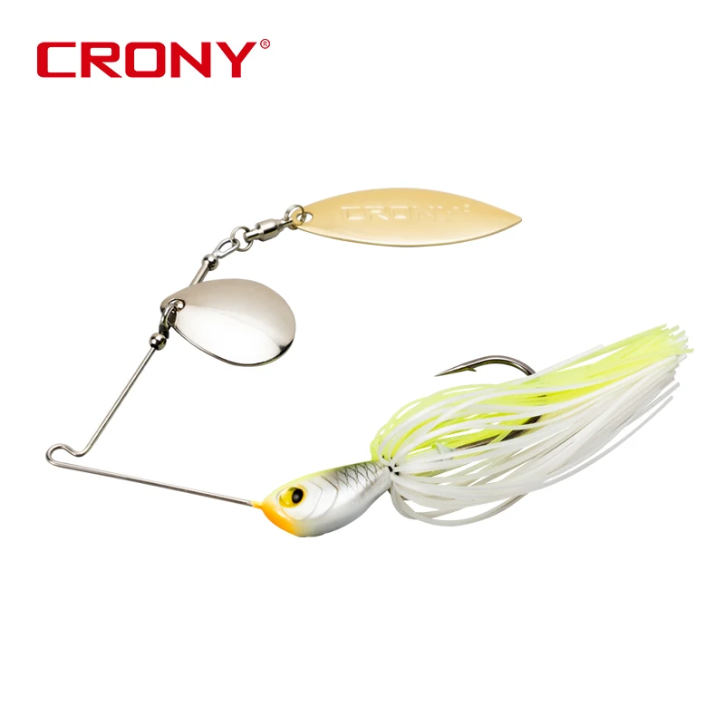 CRONY 10g 7g Metal Spinner Bait Skirts Lures Buzzbait Rubber Skirt Spinnerbait Fishing Lure