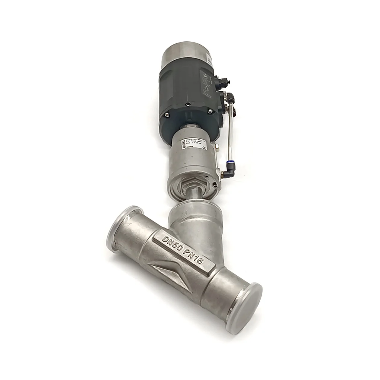 JTAIV  Customization DN15-DN100 Air control valve SS304 SS316L 2-Way Quick-install Clamp Food grade pneumatic angle seat valve