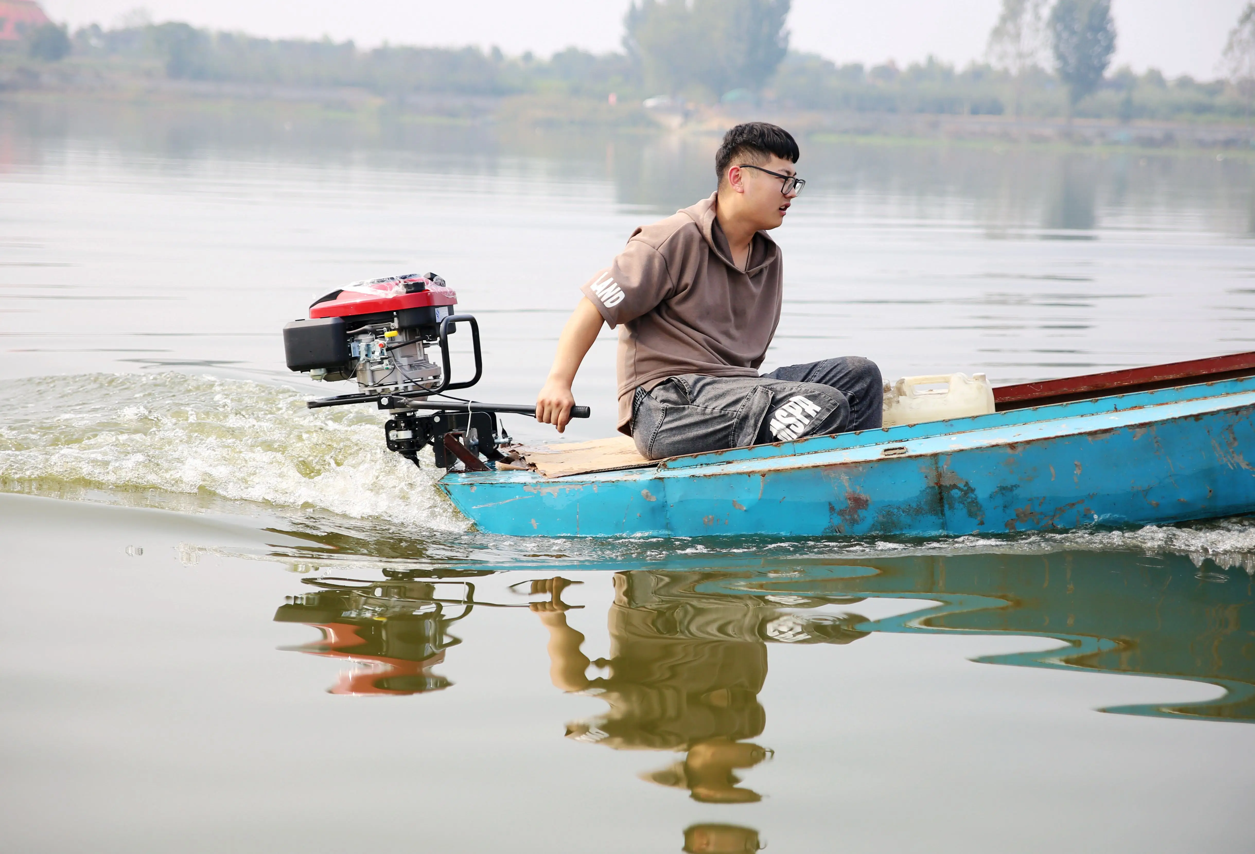 
Hot selling 4 stroke 7HP luxury Jet drive Outboard boat engine/Outboard Motor 