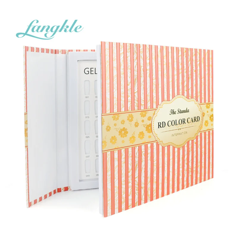 Fangkle wholesale nail polish color card chart tips nail polish book display 120colors