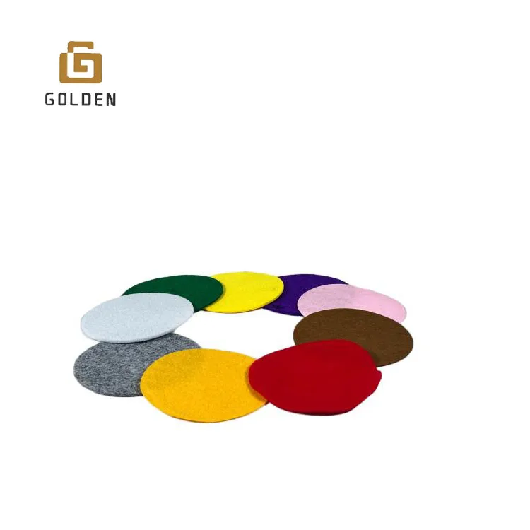 Golden Snooker Table Mustache Acoustic Xmas Felt Toy Fabric Quilted Lining Polyester Felt 7mm Color Hamper Needle Punched Felt