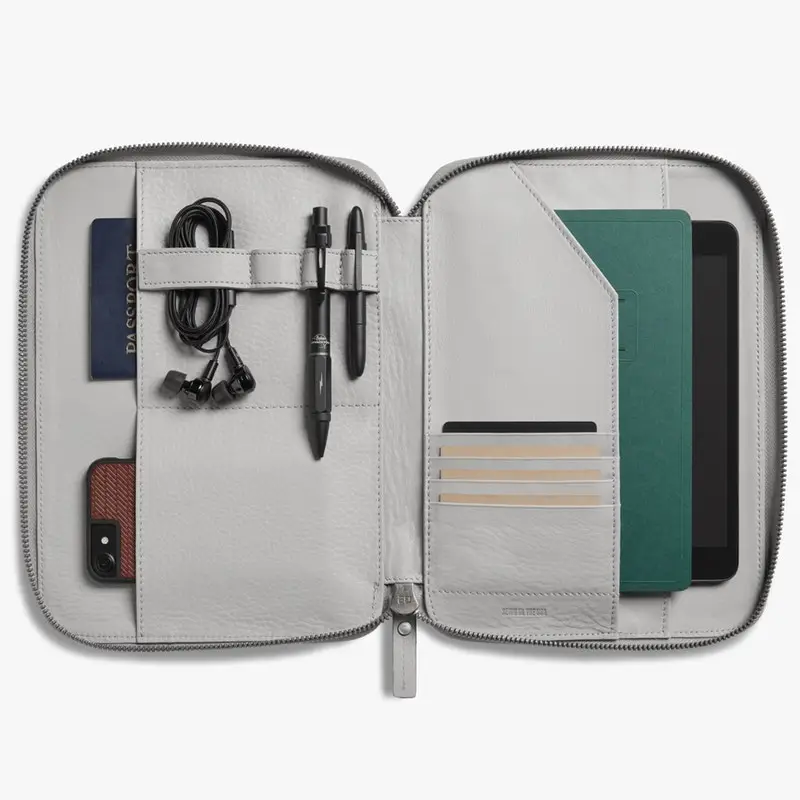 Кожаное портфель для паспорта, сотового телефона, планшета