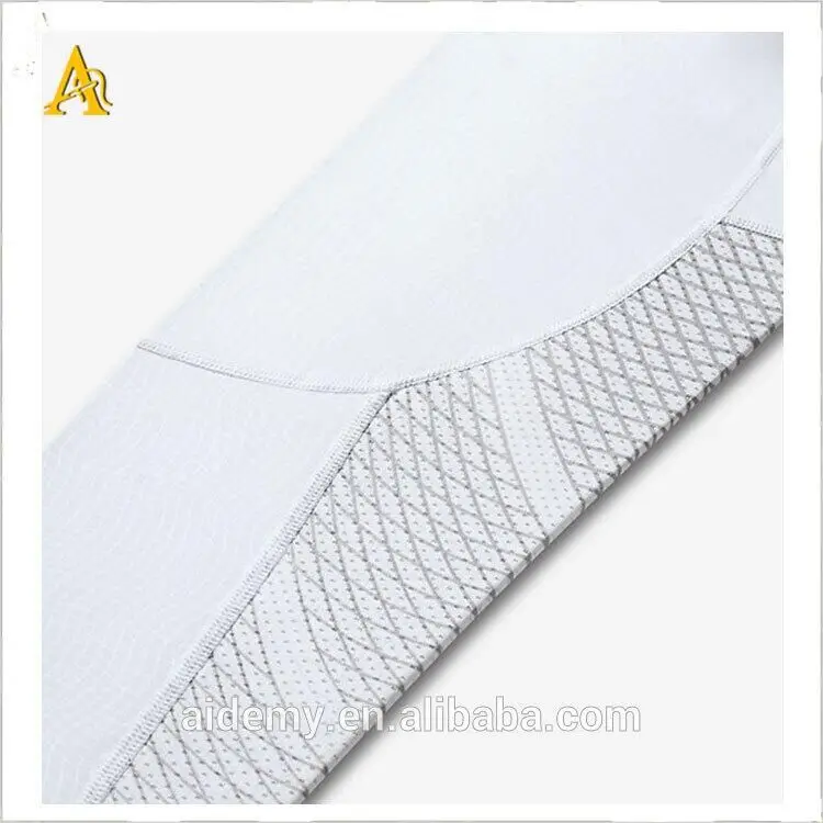 
High Quality Men White Compression Pants Workout Sports Tights Running Leggings 