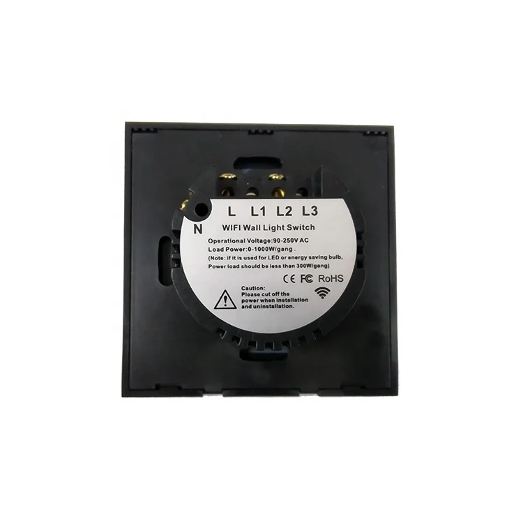 Tuya Wifi 86 Smart Light Dimmer Switch Wall Touch Panel Wireless  Automotive Relay Control Receiver Free Tuya APP Android / IOS