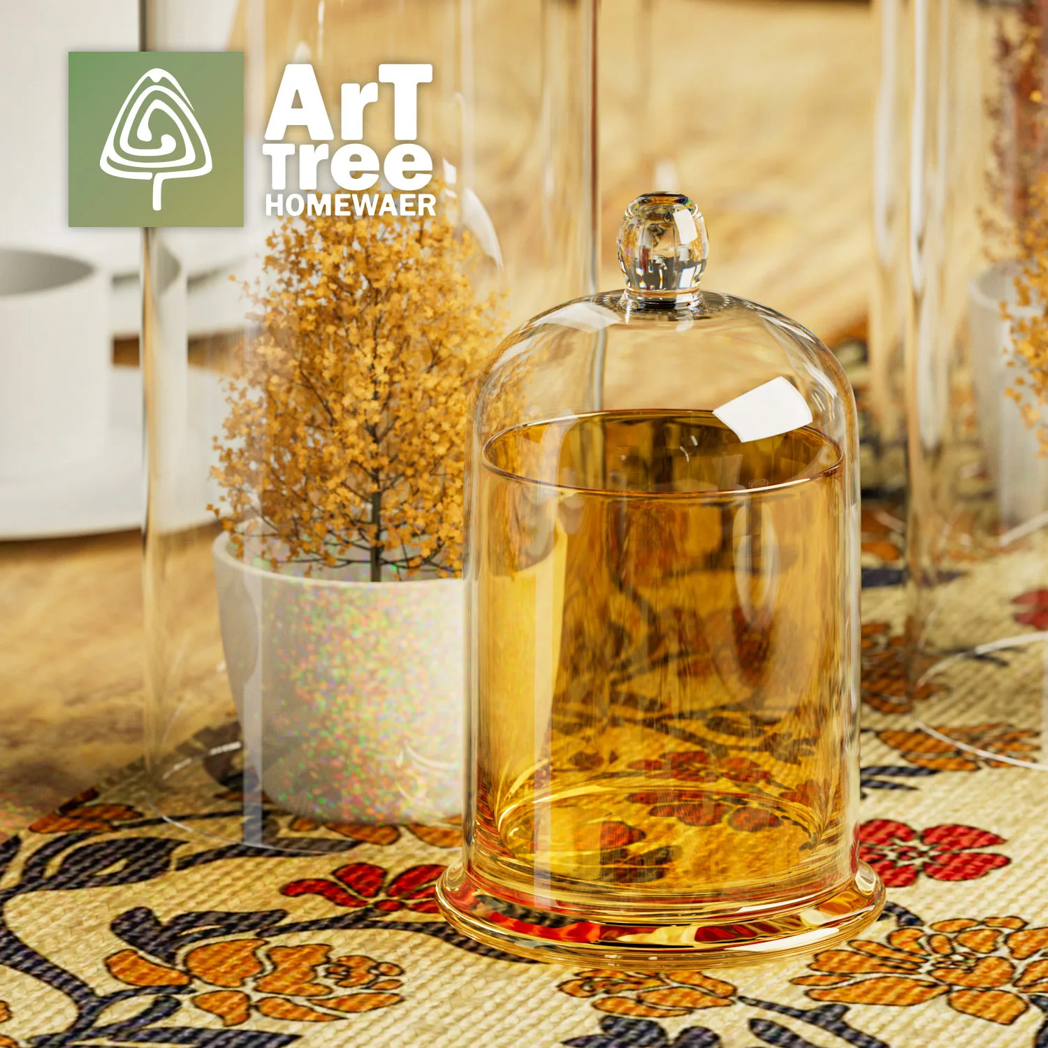 Candle Jar Clear Custom Unique Luxury Empty Glass Containers Lanterns Holders Crystal Candle Jar With Lid And Boxes Packaging