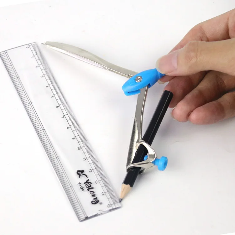 High Quality Math Set Geometry Drawing Set Student Pencil Compass Ruler For School Stationery Supplies