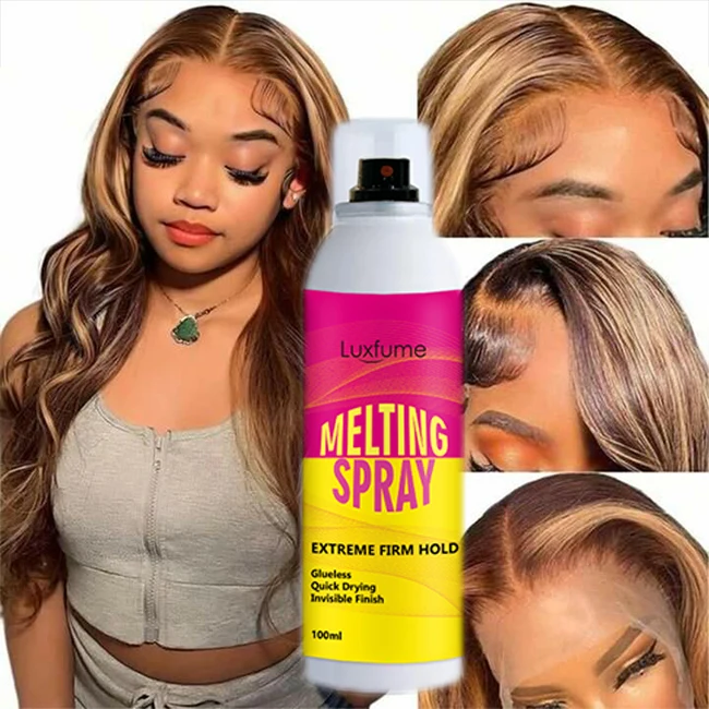 Private Label Aerosol tank Lace Melting Spray Lace Glue Formula Melt Lace Spray Glue Adhesive